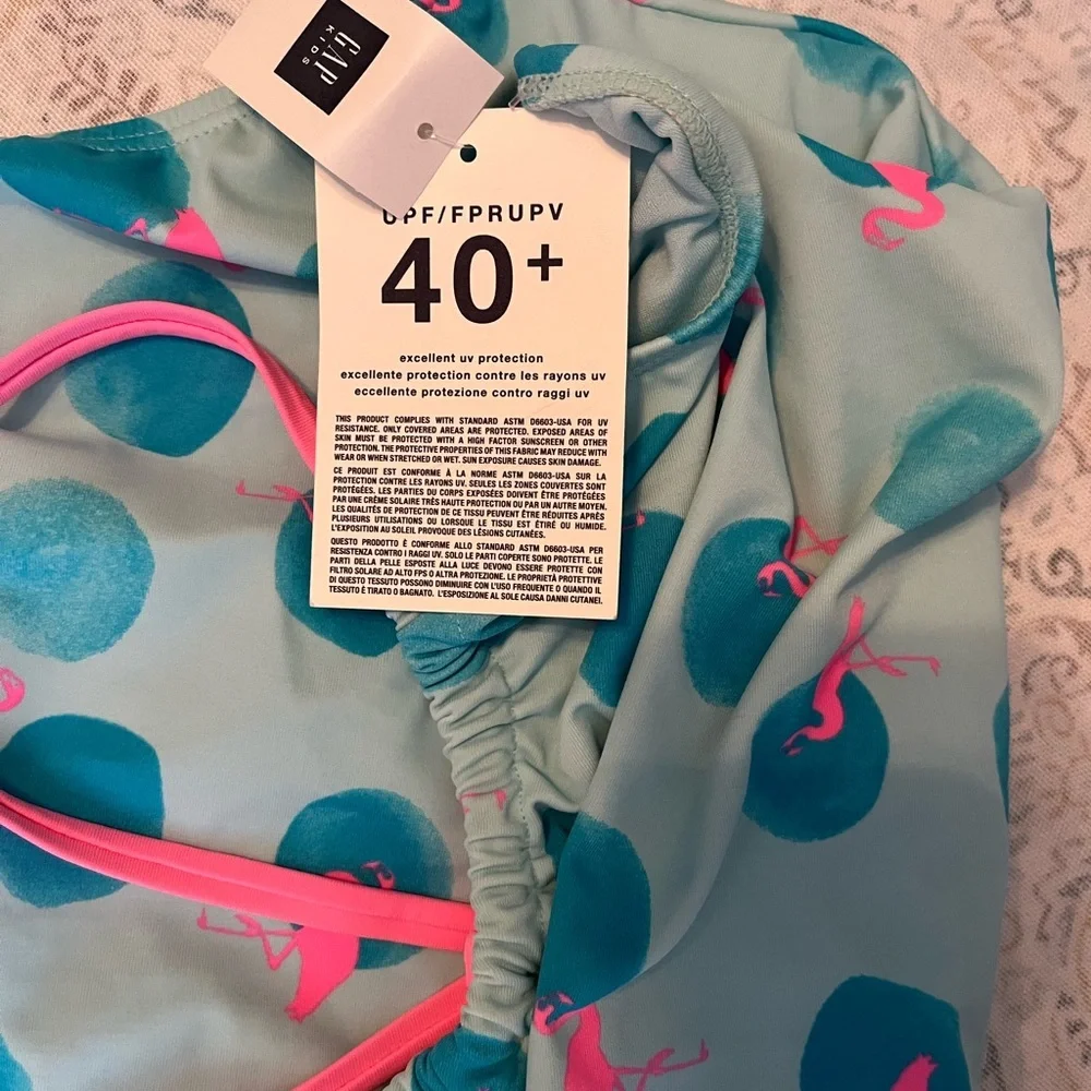 GAP Blue and Pink Bodysuit Playful‎ One Piece